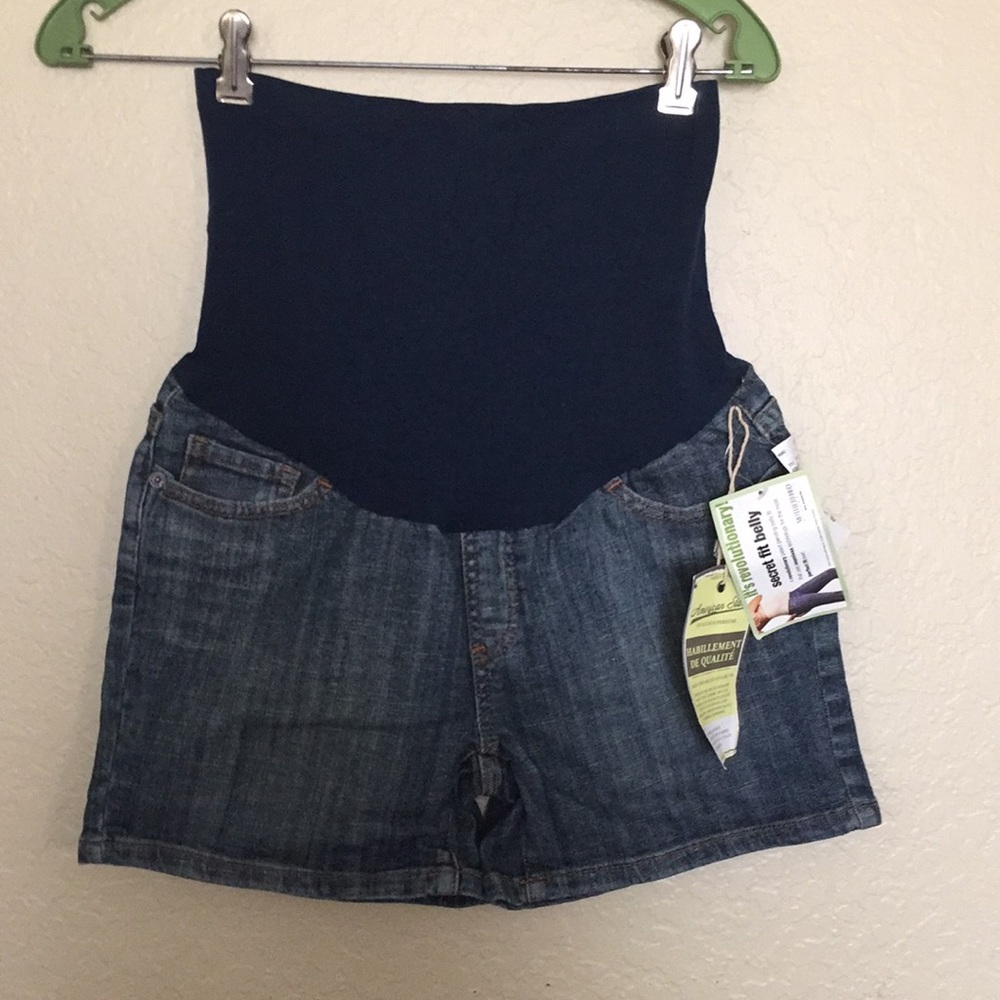 American star maternity jeans shorts size s new